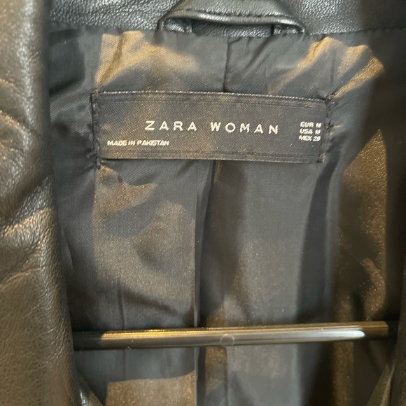 Zara Women leather biker jacket - Picture 2 of 3